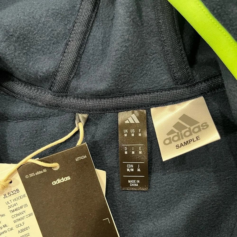 Adidas Dark Blue Vest with Bright Green Trim